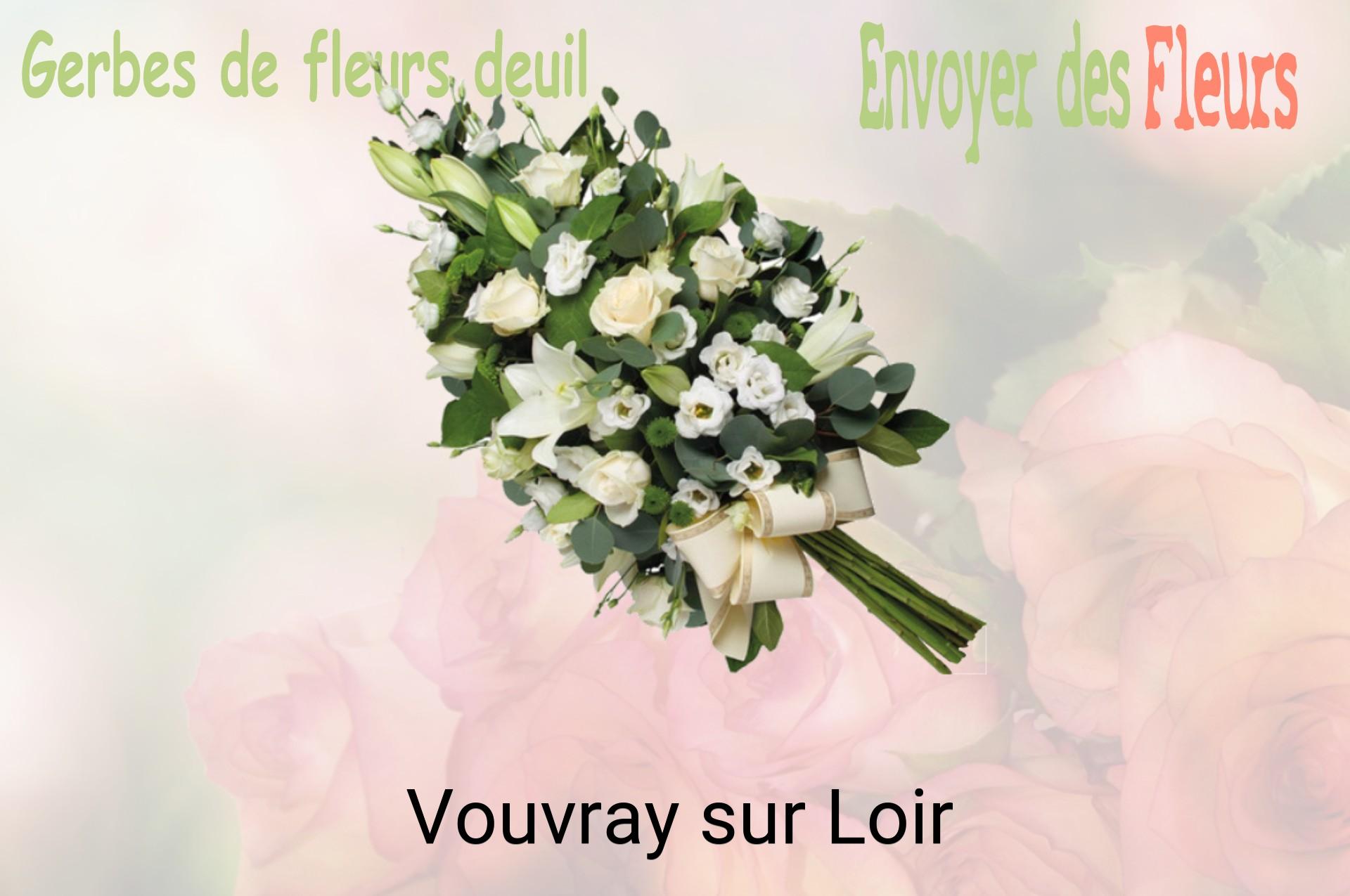 Gerbe de fleurs de deuil livrée à Vouvray-sur-Loir
